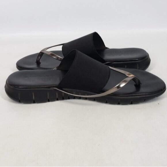 Ron White Rapisardi Danae Thong Sandal Gold Black Size 40 Made in Ita… - Picture 10 of 16